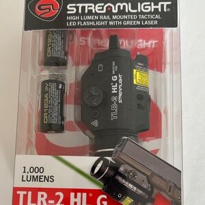 Streamlight TLR-2 HL G Rail LED Mounted Flashlight, Green, 1000 Lumens, Open Box